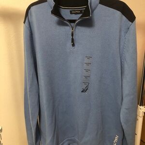 Nautica woven quarter zip sweatshirt
